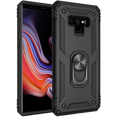 Samsung Galaxy Note 9 黒 レザーケース付き Teleplus Samsung Galaxy Note 9 Kılıf Tank Standlı Yüzüklü Fiyatı