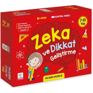 Yükselen Zeka Zeka ve Dikkat Geliştirme Seti 7-10 Yaş 96 Kitabı