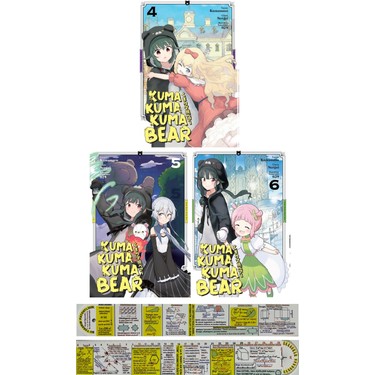 Kuma Kuma Kuma Bear 4. - 5. - 6. Ciltler Manga Seti - Kitabı