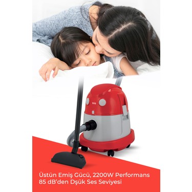 Evia tufan 20 Litre Geniş Hazneli 2200 Watt Islak Kuru Toz Fiyatı