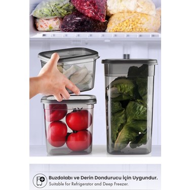 Kitchen Life 6'lı Mega Boy Etiketli Dikdörtgen Erzak Saklama Fiyatı