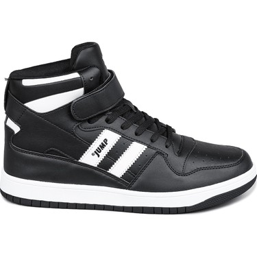 Jump 28504 Yüksek Bilekli Siyah - Beyaz Erkek Sneaker Günlük Fiyatı