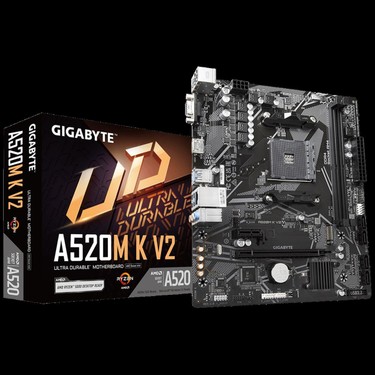GIGABYTE A520M K V2 DDR4 5100Mhz(OC) HDMI M.2 mATX AM4 Fiyatı