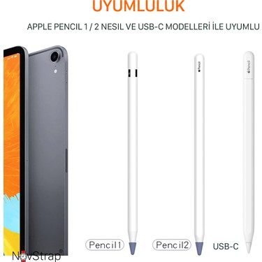 NovStrap Apple Pencil 1-2 Nesil Usb-C Pro ile Uyumlu Kalem Fiyatı