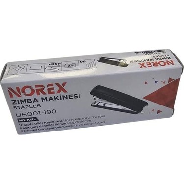 Norex Nore x Zımba Makinesi Siyah NO:10 x L UH001 190 Fiyatı