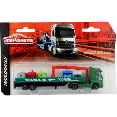 Majorette Taşıyıcı Tırlar - Mercedes Benz Actros, Yeşil Fiyatı