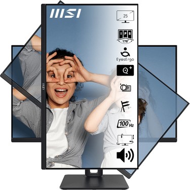 MSI 24.5 PRO MP251P 1920x1080 (FHD) 16:9 FLAT IPS 100HZ 1MS Fiyatı