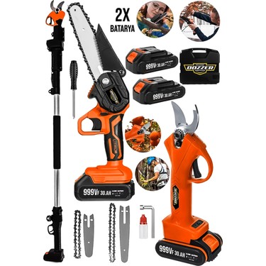 Dozzer Org 2'li Set D999 30AH 3 Metre Teleskopik Akülü Dal Fiyatı