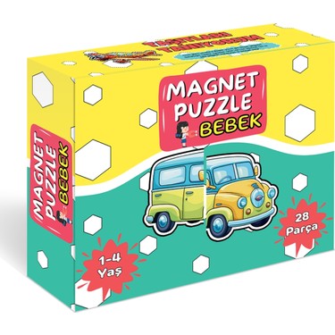 Minkino 1-4 Yaş Ilk Magnet Puzzle (Taşıtları Tanıyorum) Kitabı