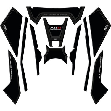 GP Kompozit SYM ADX 125 2023-2024 Uyumlu Tank Pad Seti Siyah Fiyatı