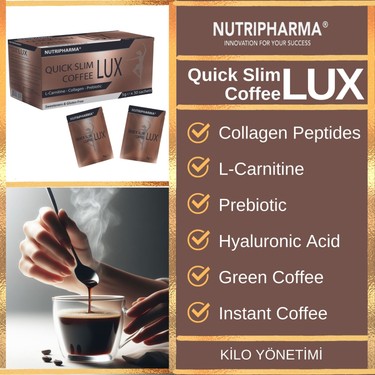 SLIM COFFEE 5袋セット Nutripharma Slimlux Coffee,Kolajen Fiyatı