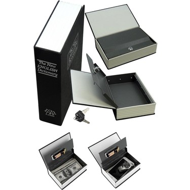 Ahlat Store Kitap Görünümlü Anahtarlı Çelik Mini Kasa Ev Fiyatı