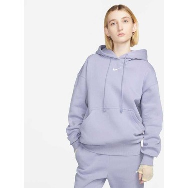 Nike Sportswear Phoenix Fleece Hoodie Kad n Mor Sweatshirt Fiyat