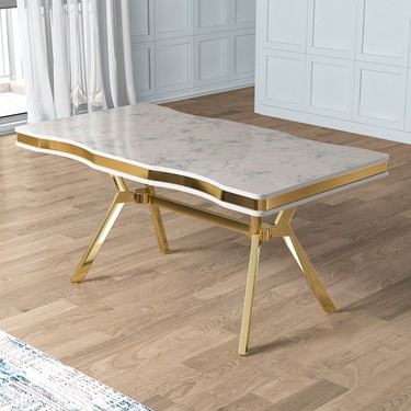 アクセサリー masa Canisa Pem Serisi 90X160 cm Lak Panel Mutfak Masası Fiyatı