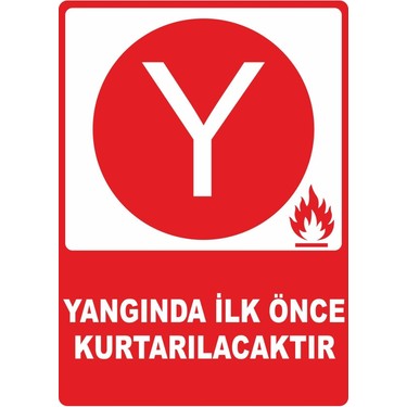 ChicArt Design Studio Yangında Ilk Önce Kurtarılacaktır Dijital Uv Folyo Baskı Uyarı Etiket