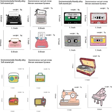 小物 KLJPS Fuhaidan XZ1474 Yaratıcı Retro Vintage Daktilo Kaydedici Fiyatı