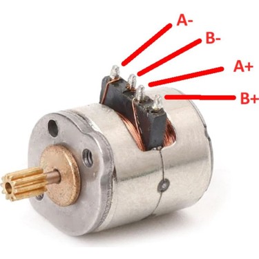 Robiz Micro Step Motor 8x9,2mm 2 Faz 4 Telli ( Dikkat Çok Fiyatı
