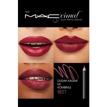 ★⭐︎★mac★⭐︎★ MACximal Silky Matte Lipstick Bordo Renkli Nemlendirme Fiyatı