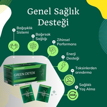 Nutripharma Green Detox Super Foods, 30 Saşe, Ananas Fiyatı