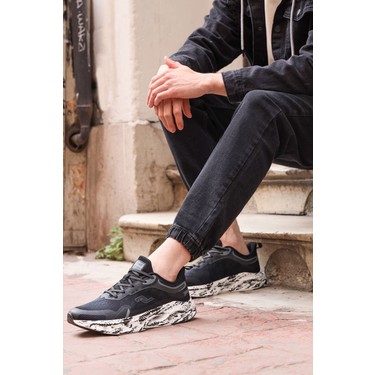 Jump 30342 Siyah - Beyaz Erkek Sneaker Günlük Spor Ayakkabı Fiyatı