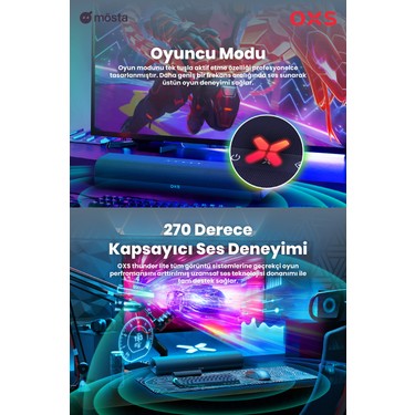 Oxs Thunder Lite PC Oyun Soundbar | Sanal Surround | 2.0 | Fiyatı