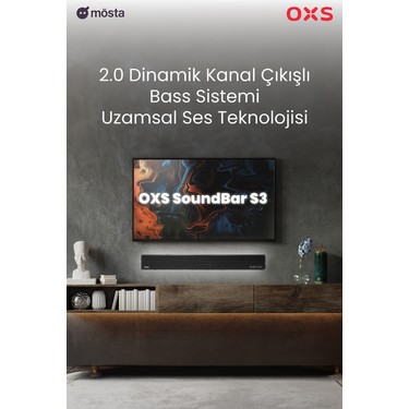 Oxs S3 Tv Için Ses Barları, Dahili Subwoofer ile Ev Sineması Fiyatı