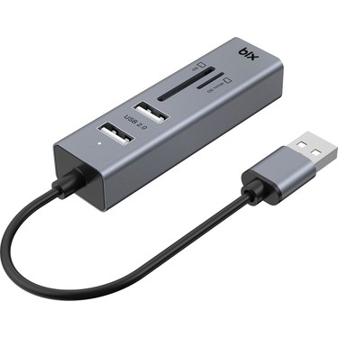Bix BX05HB 4in1 USB Hub Micro SD / SD Kart Giriş, 2x USB Fiyatı