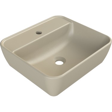 Turkuaz Seramik Mat Kapuçino One 46X42 cm Lavabo ( Batarya Fiyatı
