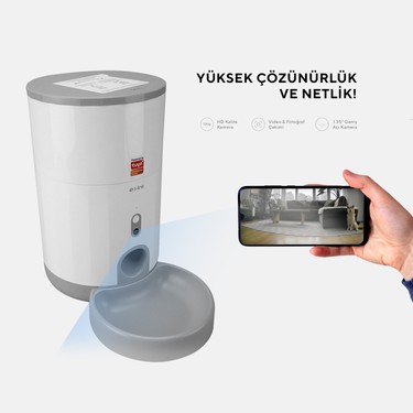 S-link Sl-21 Kameralı Akıllı Otomatik Mama Kabı Kedi Köpek Fiyatı