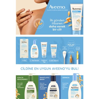 Aveeno Dermexa Nemlendirici Krem 200 ml Yulaf Özlü Parfümsüz Fiyatı