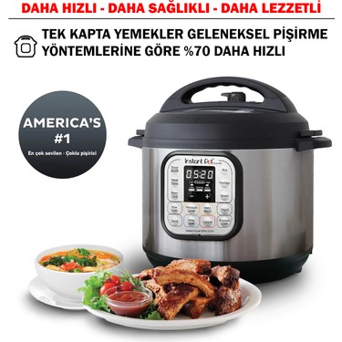 Instant Pot Duo Mini 7'si 1 Arada 3 lt Basınçlı Pişirici Fiyatı