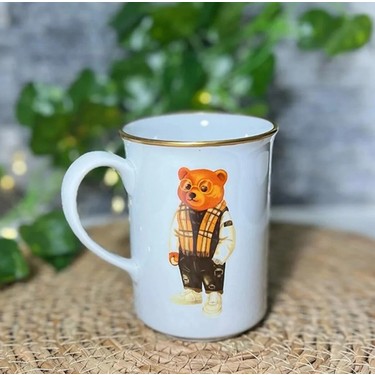Es Dekor King Bear Mix Servis Takım Beyaz Ayıcıklı Esprili Fiyatı