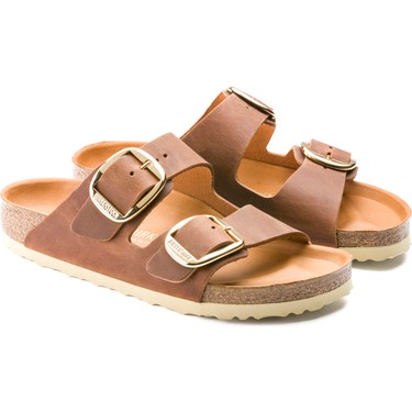 Birkenstock Big Buckle Naturel Deri Kadın Terlik 1011072 Fiyatı