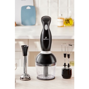 Karaca 50 Hz / 60 Hz Profoodmix 3'lü Blender Set Siyah 1000W Fiyatı
