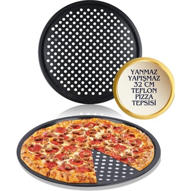 Refox 32 cm Yanmaz Yapışmaz Pizza Tepsisi, Lahmacun Pide Fiyatı
