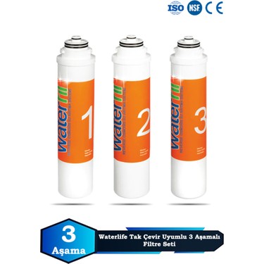 Sumarkt Waterlife Su Arıtma Cihazı Uyumlu 3 Aşama 6 Aylık Fiyatı