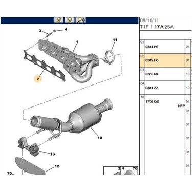 Psa Egzoz Manifold Contası 206 307 308 406 407 607 806 807 Fiyatı
