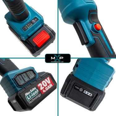 Max Extra MXP6890 Çift Akülü Kömürsüz Avuç Taşlama 20V 4AH Fiyatı