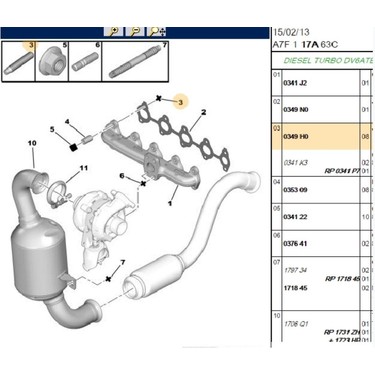 Psa Egzoz Manifold Contası 306 406 605 806 Xantia (0349H0) Fiyatı