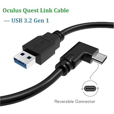 Link Kablosu - Meta Quest 3 ve 2 Uyumlu 5mt 5gbps USB 3.2 Fiyatı