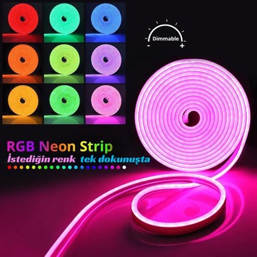 Neeko Neon Rgb LED - Sese Müziğe Duyarlı Kumandalı -Çok Fiyatı