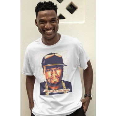 Fuddy Moda Unisex 50 Cent Baskılı T-Shirt Oversize Fiyatı