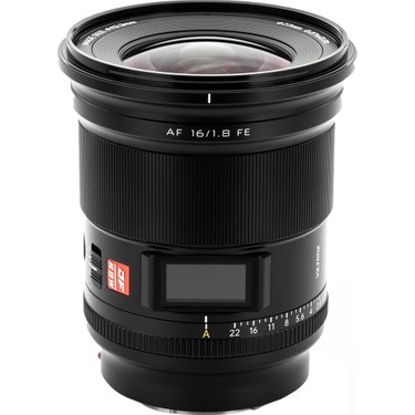 VILTROX AF 16/1.8 FE レンズ VILTROX AF 16 mm f/1.8 FE Tam Çerçeve Lens, Sony E için, Dahili