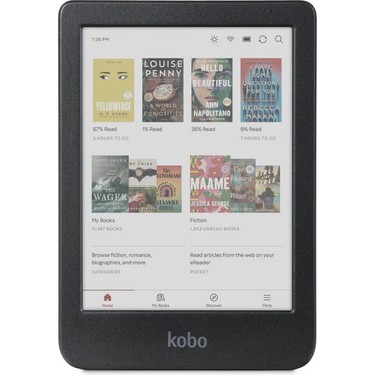 楽天 Kobo Clara Colour Kobo Clara Colour 6 E Okuyucu 16 GB Depolama Kapasitesi ve Kitabı