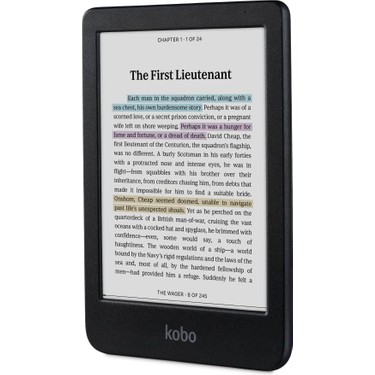 Kobo Clara Colour 6 E Okuyucu 16 GB Depolama Kapasitesi ve Kitabı