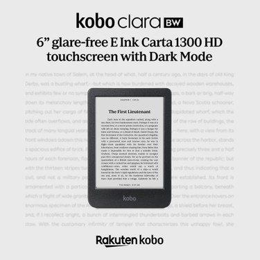 Kobo Clara BW 6インチ 16GB カバー付き 30分使用 電子書籍 Kobo Clara BW 6 E Kitap Okuyucu 16 GB Depolama Kapasitesi Kitabı
