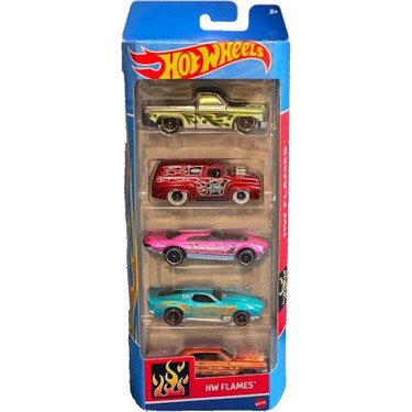 Hot Wheels 1806 Hot Wheels Beşli Araba Seti Hw Flames HTV47 Fiyatı