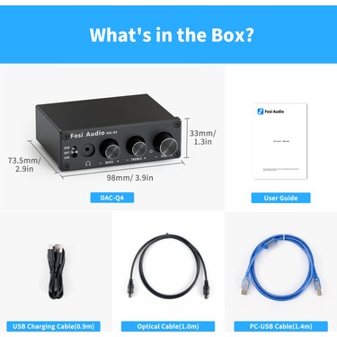 Fosi Audio Q4 Mini Dac ve Oyun Için Stereo Kulaklık Fiyatı