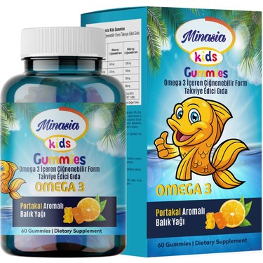 Minasia Kids Omega 3 Gummies Çiğnenebilir Form Fiyatı