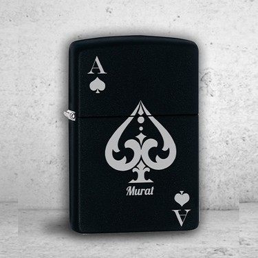 İşte Bu Kişiye Özel Isimli Benzinli Zippo Çakmak Maça Ası Fiyatı